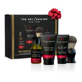 The Art of Shaving Sandalwood 4-in-1 Trial Kit – Pre-Shave Oil, Shaving Cream, Shaving Brush & After-Shave Balm – Protects Against Irritation and Razor Burn – Hydrates and Nourishes Dry Skin