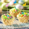 Easter Cocktail Picks,100 PCS Easter Bunny Toothpicks for Appetizers,4.7 inch