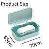 CLKE Soap Box, with Removable Drainer and Lid, 2 Layers