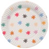 Folat 26861 Decoration White with Colourful Star Plate Starburst 23