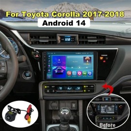 ASURE For Toyota Corolla 2017-2018 Android 14 Wireless Carplay Stereo Radio GPS Navi