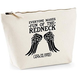 Hippowarehouse Everyone makes fun of the redneck until the zombie apocalypse printed make up cosmetic wash bag 18x19x9cm
