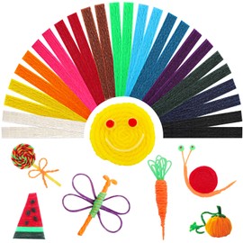 Tivcck 1000 PCS Wax Craft Sticks,Bendable Sticky Wax Yarn Sticks,Reusable Molding Sculpting Sticks,Wax String in Bulk for Crafts,Art Supplies,DIY School Project(13 Colors)