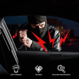 NineLeaf Car Alarm System with Remote –113dB Wireless Anti Theft Device,Security Lights for Cars,7 Sensitivity & 3 Volume,LED,Easy Installation, IP66 Waterproof, Long Battery Life for Cars, Bikes,7PK