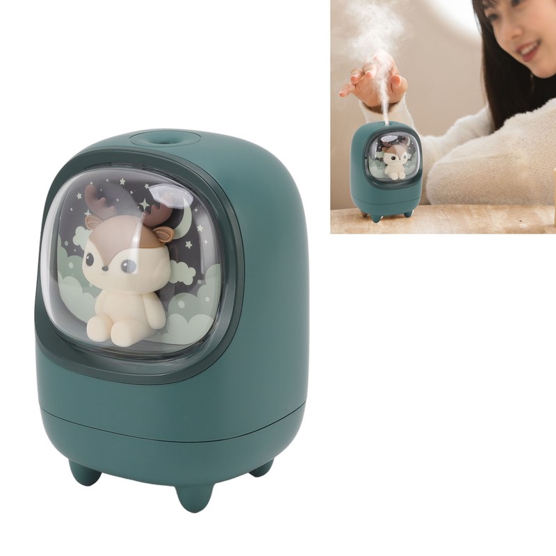 350ml Mini Mist Humidifier Cute Space Capsule Pet Shaped USB