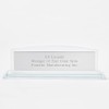 THINGS REMEMBERED Engraved Office Glass and Steel Name Plate (Free
