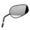 2PCS Motorcycle Motorbike Modified Oval Rearview Mirror Reflective Rear View