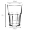 AIOS Avenue's Set of 6 Unbreakable Polycarbonate Octagon Shaped Tumblers.