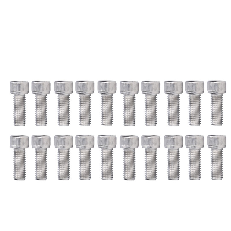 20Pcs Bolt Socket Cap Screws Coarse Thread A2‑70 Stainless Steel