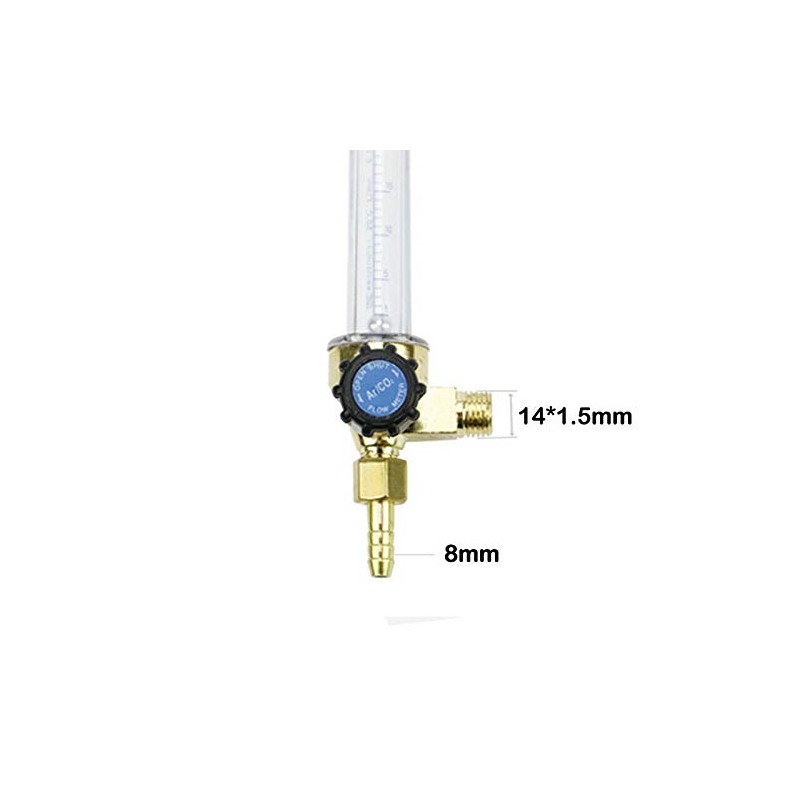 TOOLSTAR Gas Flow Meter, 0-25 MPa Argon CO2 Gas Flow