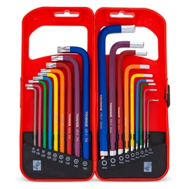 ToughHub 18 Pcs Allen Key Set – Metric Allen Key Set and Torx Allen Key Set – Combined Long Arm Alan Keys Sets - Hex Key Set 1.5-10mm and T10 – T50 Inch with Carry Case