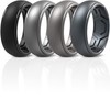 ThunderFit Silicone Rings for Men, Breathable Edition Step Edge Rubber
