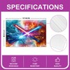 jejeloiu Lightsaber Placemats Set of 4 12"x18" Kids Water and