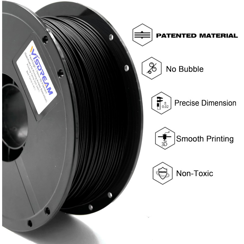 WISDREAM FlexiTough Flexible Filament Specifically for Printing Real-Game Bouncy Airless