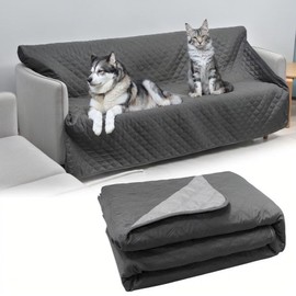 Ameroliy Waterproof Dog Bed Cover Pet Blanket for Furniture Bed Couch Sofa, Cozy Bed Sofa Furniture Protector from Dogs/Cats, Washable, Scratch-Proof & Pet Fur Resistant, Darkgrey(203x152cm)
