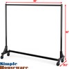 Simple Houseware Industrial Grade Z-Base Garment Rack, 500lb Load with