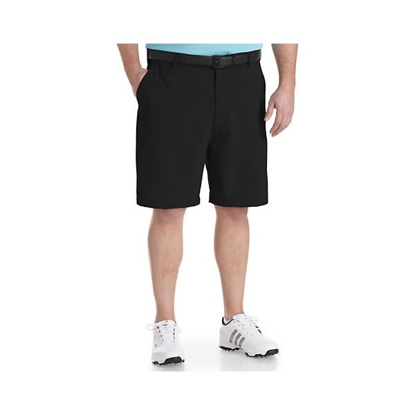 Reebok Big and Tall Golf Performance Flat-Front Shorts Black 48