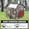 WHDPETS Cat House for Outdoor Cats, Weatherproof Feral Cat House