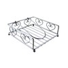 Dependable Industries Chrome Napkin Holder With Arm Classic Heart Design,