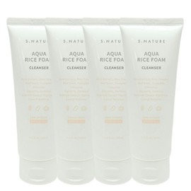 Esnature S-Nature Aqua Rice Subacidic Cleansing Foam 160ml x 4 S-Nature Subacidic Cleansing Foam 160ml x 4 / 에스네이처 아쿠아 라이스 약산성 클렌징폼160ml x 4개 에스네이처 약산성 클렌징폼160ml x 4개