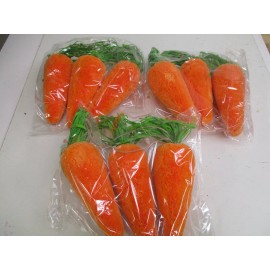 9 pc. EASTER CARROT Ornaments craft decor 8.5" x 2.25" - styro material
