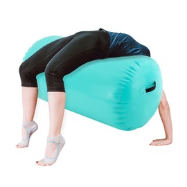 Back Handspring Trainer, Gymnastics Barrel, Air Mat Tumble Track Gymnastic Equipment Inflatable Tumbler Backbend Trainer,Inflatable Gymnastics Barrel Roller for Home Use,GymTraining,Cheer Leading,Yoga