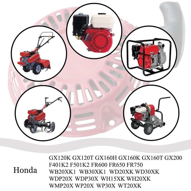 GX160 Pull Start Assembly (Straight Rod Pawls) Compatible with Honda