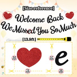 Welcome Back Banner, We Missed You So Much, Family Reunion, Friends Back, Military, Homecoming, Happy Friendsgiving, Farewell Party Decorations Supplies