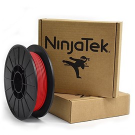 NinjaTek 3DNF03129005 NinjaTek NinjaFlex TPU Filament, 3.00mm, TPE, .5kg, Fire (Red) (Pack of 1)