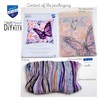 Vervaco 1200R Butterfly Cross Stitch Cushion, Multi-Colour