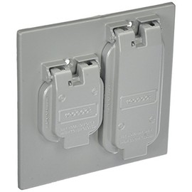 Thomas & Betts LE 2CCSG 2GNG CVR SNGL&GFI RECEPTAC