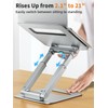 tounee Laptop Stand for Desk Adjustable Height, Telescopic Computer Stand