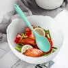 4 Pieces Small Silicone Nonstick Mixing Spoons, High Heat Resistant,Cooking