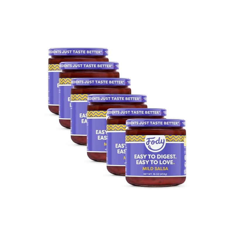Fody Food Co. Mild Salsa, Vegan, Keto Friendly, Gluten Free