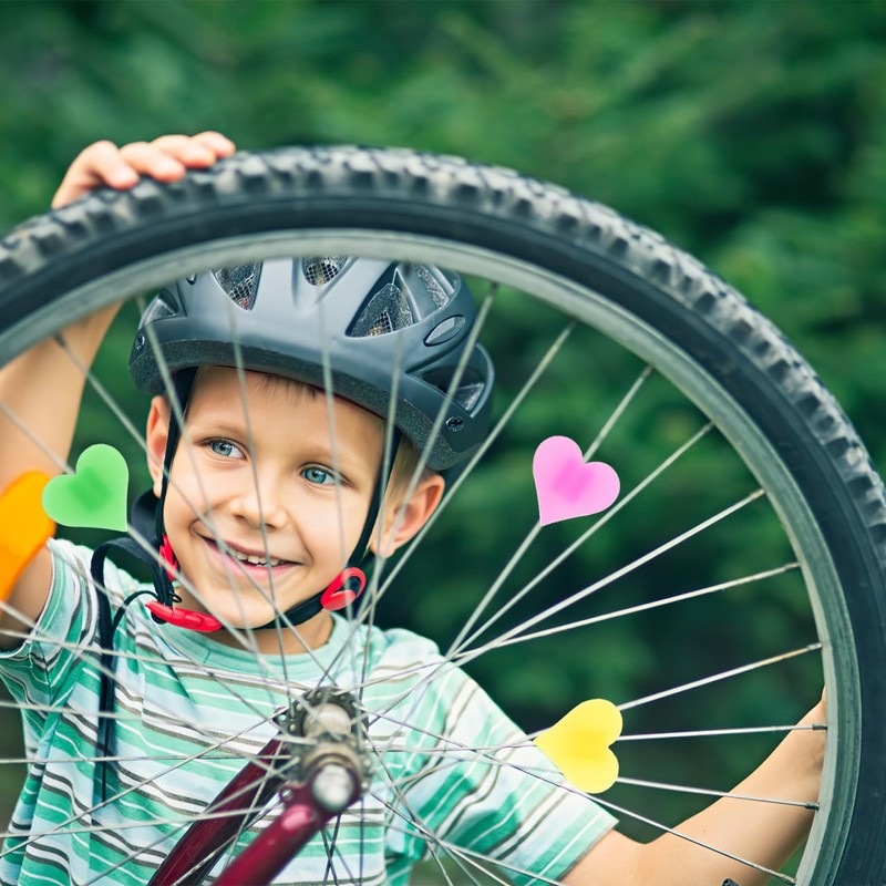 LIOOBO Kids Bicycle Wheel Spoke Beads Decorative Accessories 2x2Cm Lightweight