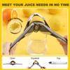 Lemon Squeezers Manual Max Extraction, 2025 NEW Upgrade Hand Press