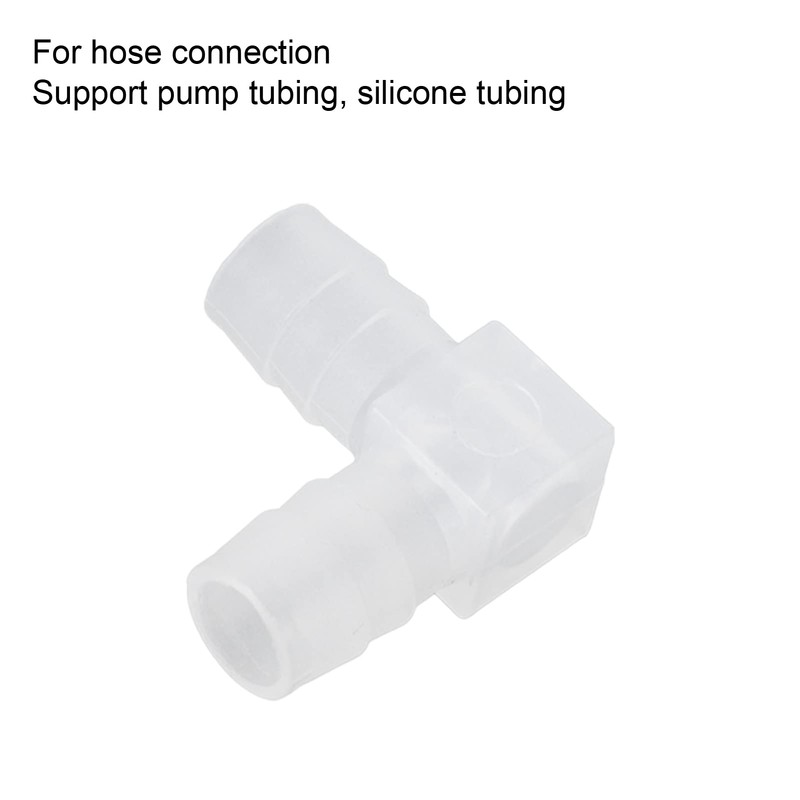 Pack of 10 Angle Hose Connectors, Plastic Elbow Hose Nipple