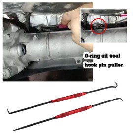 ECSiNG 2PCS O-Ring Seal Gasket Pick & Hook Set Mini Precision Hooks Puller Remover Double Headed Pick & Hook Tool for Flat Pin Keys O?Rings Springs Washers