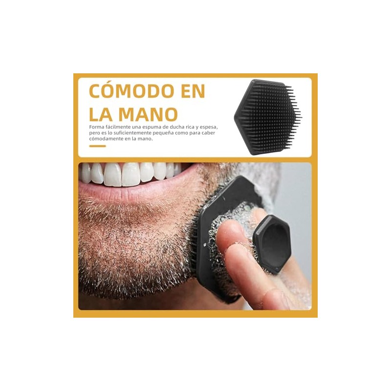 Set de 4 Cepillos Corporales de Silicona para Baño:Cepillo de