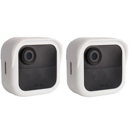 OWOKISO Silicone Case Cover for Blink Outdoor 4 (4th Gen) Security Camera, Protection Weatherproof, 2Pack (White)