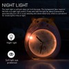 Children's Alarm Clock Snooze Function Cartoon Hamster Clock with Night