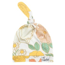 Baby Beanie Hat Top Knot Stretchy Soft"Rose" by Copper Pearl