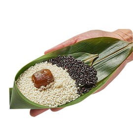 SIJIYUNLI-Zongzi 280g/9.87oz Dragon Boat Festival sweet jujube and miscellaneous grains festival (Black Rice and Sweet Date Zongzi)