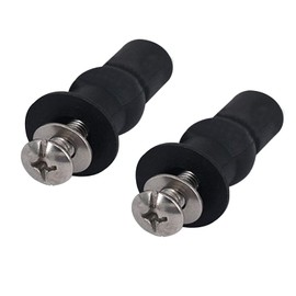 2 Pieces Toilet Seat Fixed, Toilet Seat Attachments, Toilet Seat Fixed Screw, for Toilet Seats, General Toilet Seats, Toilet Lid, Used (Black)