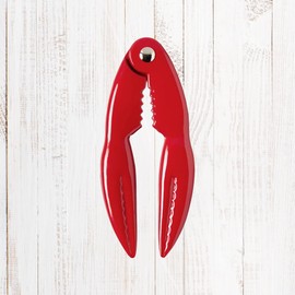 Maine Man Premium Lobster and Crab Cracker Set - Heavy-Duty Zinc Alloy Seafood Shell Opener, Professional-Grade Kitchen Tool for Crab Legs, Lobster Claws, 6-Inch Red Cracker