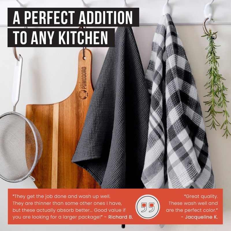 Chef Pomodoro Tea Towels - Cotton Tea Towels - Kitchen