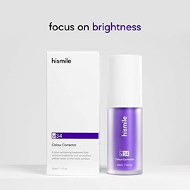 Hismile - Corrector De Color V34, Blanqueamiento De Dientes Morado, Eliminación De Manchas De Dientes