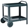 Matalde Beverage Cart Green 27.2"x20.9"x28.3" Plastic