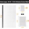 Secopad Window Screen Door Repair Kit, 39" x 78" Screen
