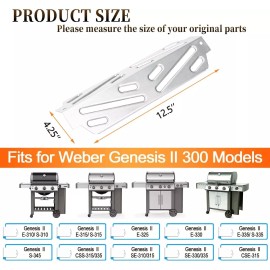 For Weber, Weber Genesis II 300 Series, Genesis II E-310/S-310, II E-315/S-315, II E-330, II E/S-335 Gas, Weber Genesis II Parts 66040 Flavorizer Bar Heat Deflector For Weber Genesis II 300 Series E-310,E-315,E-